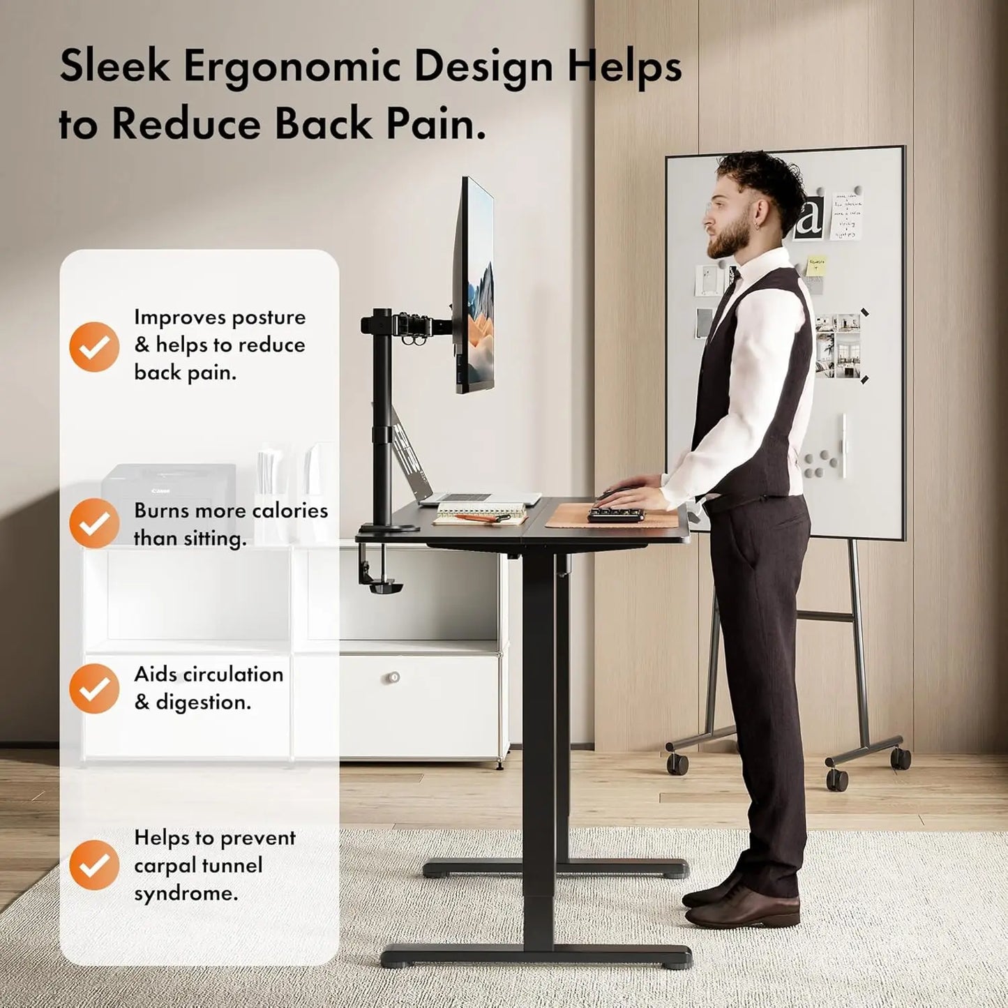 Work Well HQ VonHaus Electric Standing Desk XMSJ